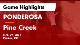 PONDEROSA  vs Pine Creek  Game Highlights - Oct. 29, 2021
