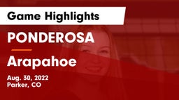 PONDEROSA  vs Arapahoe Game Highlights - Aug. 30, 2022