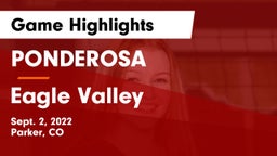 PONDEROSA  vs Eagle Valley  Game Highlights - Sept. 2, 2022
