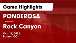 PONDEROSA  vs Rock Canyon  Game Highlights - Oct. 11, 2022