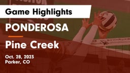 PONDEROSA  vs Pine Creek  Game Highlights - Oct. 28, 2023