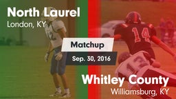 Matchup: North Laurel vs. Whitley County  2016