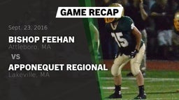 Recap: Bishop Feehan  vs. Apponequet Regional  2016