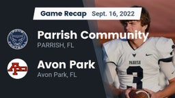 Recap: Parrish Community  vs. Avon Park  2022