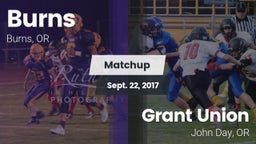 Matchup: Burns vs. Grant Union  2017