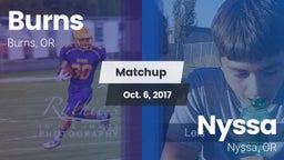 Matchup: Burns vs. Nyssa  2017