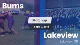 Matchup: Burns vs. Lakeview  2018