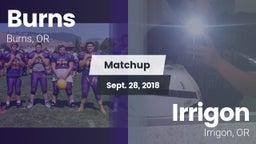Matchup: Burns vs. Irrigon  2018
