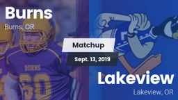 Matchup: Burns vs. Lakeview  2019