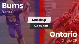 Matchup: Burns vs. Ontario  2019