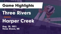 Three Rivers  vs Harper Creek Game Highlights - Aug. 28, 2021