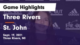 Three Rivers  vs St. John Game Highlights - Sept. 19, 2021
