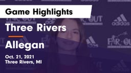 Three Rivers  vs Allegan  Game Highlights - Oct. 21, 2021