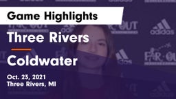 Three Rivers  vs Coldwater Game Highlights - Oct. 23, 2021