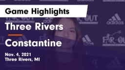 Three Rivers  vs Constantine  Game Highlights - Nov. 4, 2021