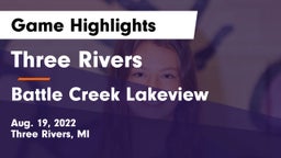 Three Rivers  vs Battle Creek Lakeview  Game Highlights - Aug. 19, 2022