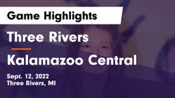 Three Rivers  vs Kalamazoo Central  Game Highlights - Sept. 12, 2022