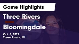Three Rivers  vs Bloomingdale  Game Highlights - Oct. 8, 2022