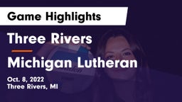 Three Rivers  vs Michigan Lutheran Game Highlights - Oct. 8, 2022