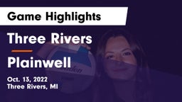 Three Rivers  vs Plainwell  Game Highlights - Oct. 13, 2022