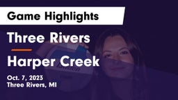 Three Rivers  vs Harper Creek  Game Highlights - Oct. 7, 2023