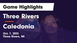 Three Rivers  vs Caledonia  Game Highlights - Oct. 7, 2023