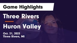 Three Rivers  vs Huron Valley Game Highlights - Oct. 21, 2023
