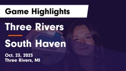 Three Rivers  vs South Haven  Game Highlights - Oct. 23, 2023
