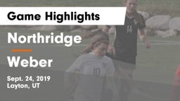 Northridge  vs Weber  Game Highlights - Sept. 24, 2019