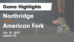 Northridge  vs American Fork  Game Highlights - Oct. 23, 2019