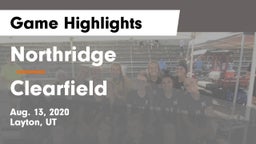 Northridge  vs Clearfield  Game Highlights - Aug. 13, 2020