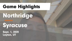 Northridge  vs Syracuse  Game Highlights - Sept. 1, 2020