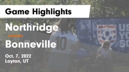 Northridge  vs Bonneville  Game Highlights - Oct. 7, 2022