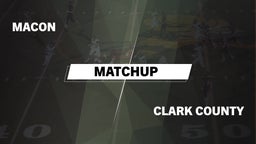 Matchup: Macon vs. Clark County  2016