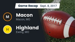 Recap: Macon  vs. Highland  2017