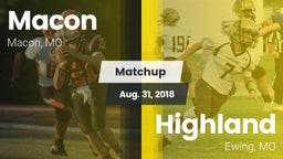 Matchup: Macon vs. Highland  2018