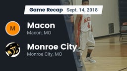 Recap: Macon  vs. Monroe City  2018