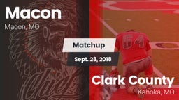 Matchup: Macon vs. Clark County  2018