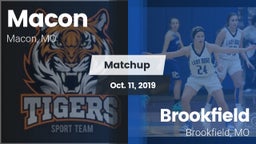 Matchup: Macon vs. Brookfield  2019