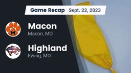 Recap: Macon  vs. Highland  2023