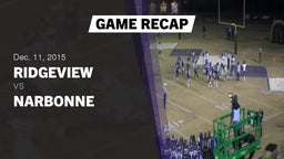 Recap: Ridgeview  vs. Narbonne  2015