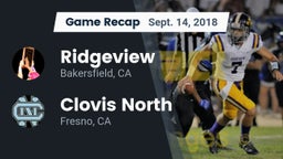 Recap: Ridgeview  vs. Clovis North  2018