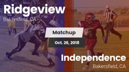 Matchup: Ridgeview vs. Independence  2018