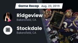 Recap: Ridgeview  vs. Stockdale  2019
