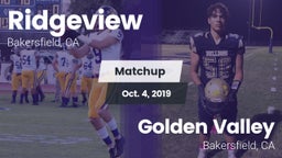 Matchup: Ridgeview vs. Golden Valley  2019
