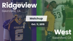 Matchup: Ridgeview vs. West  2019