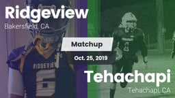 Matchup: Ridgeview vs. Tehachapi  2019