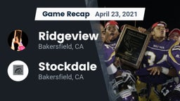 Recap: Ridgeview  vs. Stockdale  2021
