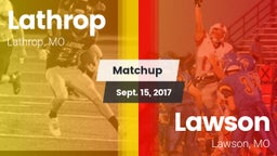 Matchup: Lathrop vs. Lawson  2017