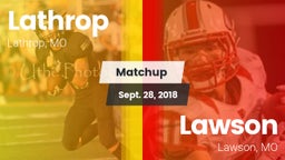 Matchup: Lathrop vs. Lawson  2018